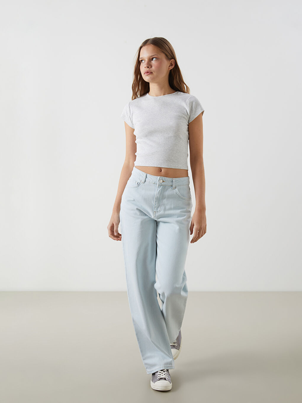 XSIDE Mavi Wideleg Kadın Jean Pantolon