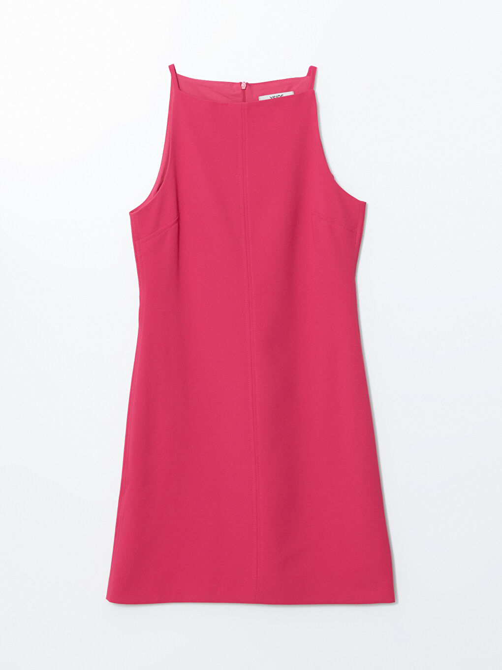XSIDE Fuşya Halter Yaka Kadın Bodycon Elbise - 4