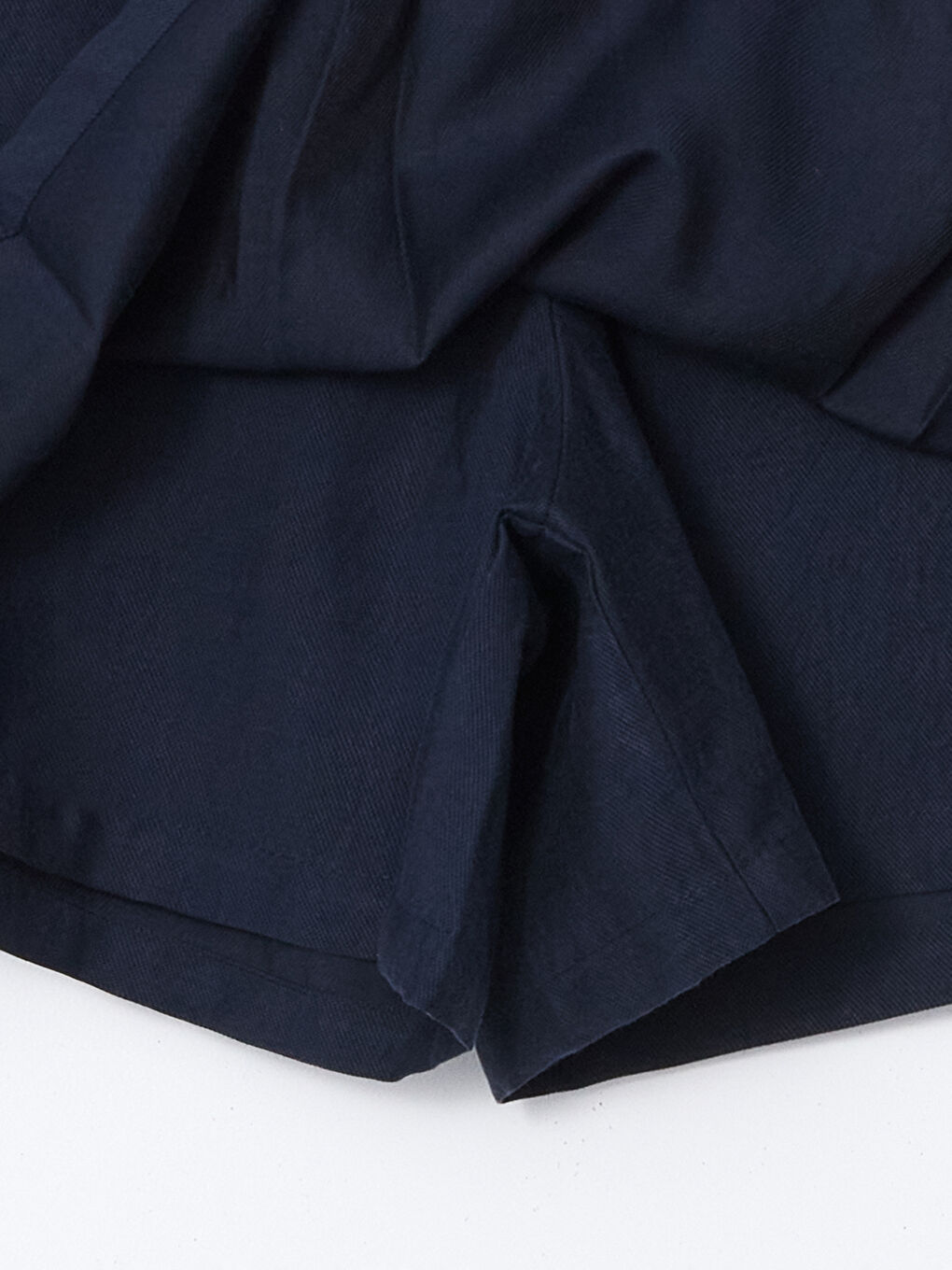 Lacivert Beli Fermuarlı Kadın Şort Etek-6