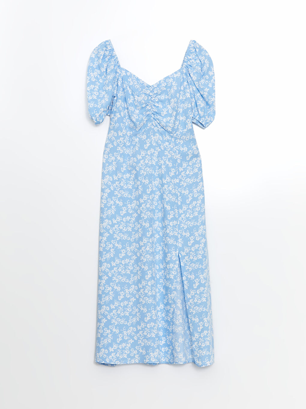 Sweetheart Collar Floral Women's Dress -S5GT87Z8-Y1V