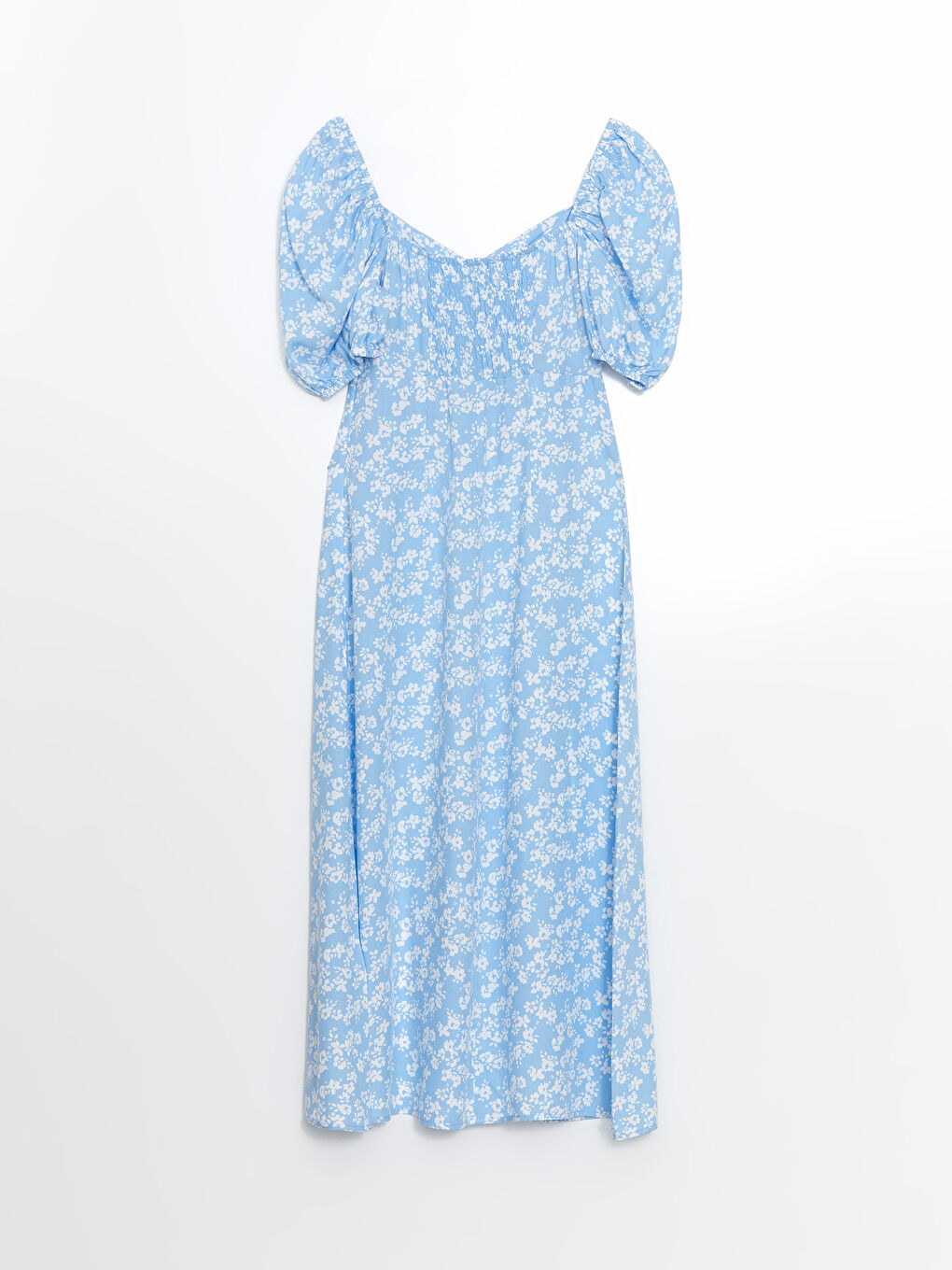 Sweetheart Collar Floral Women's Dress -S5GT87Z8-Y1V