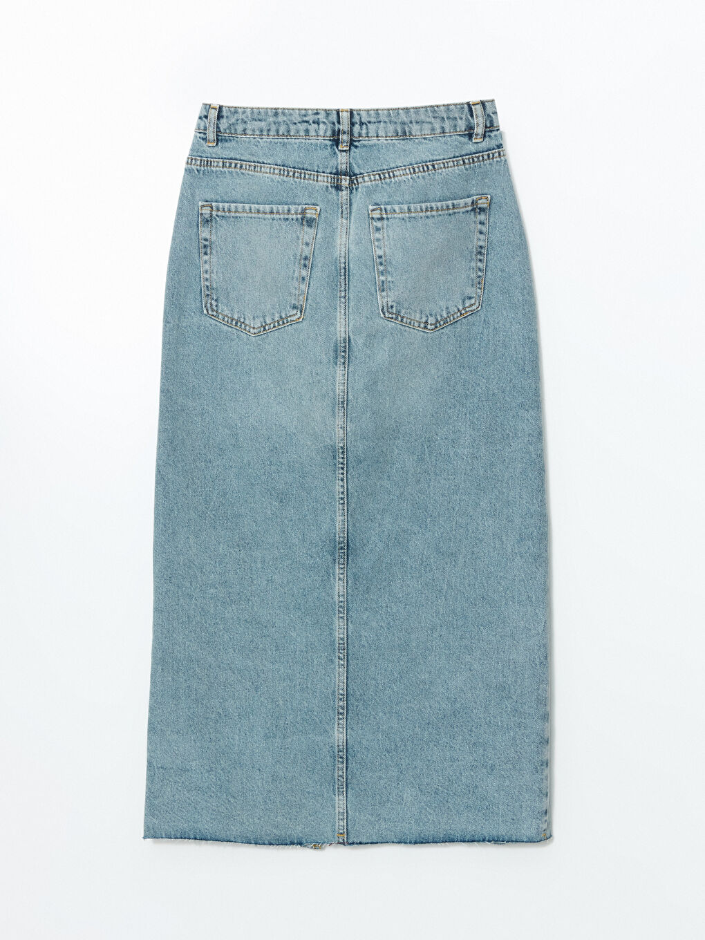 XSIDE Mavi Dar Fit Kadın Jean Etek - 1