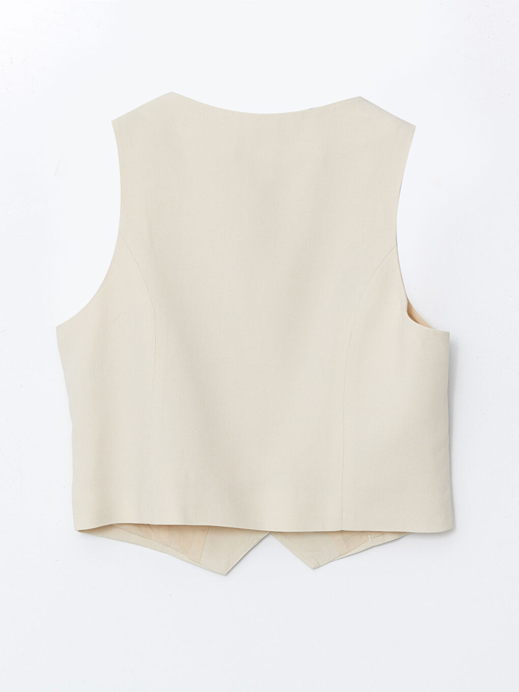 XSIDE V-Neck Linen Blend Women's Classic Waistcoat -S5GU00Z8-DEE