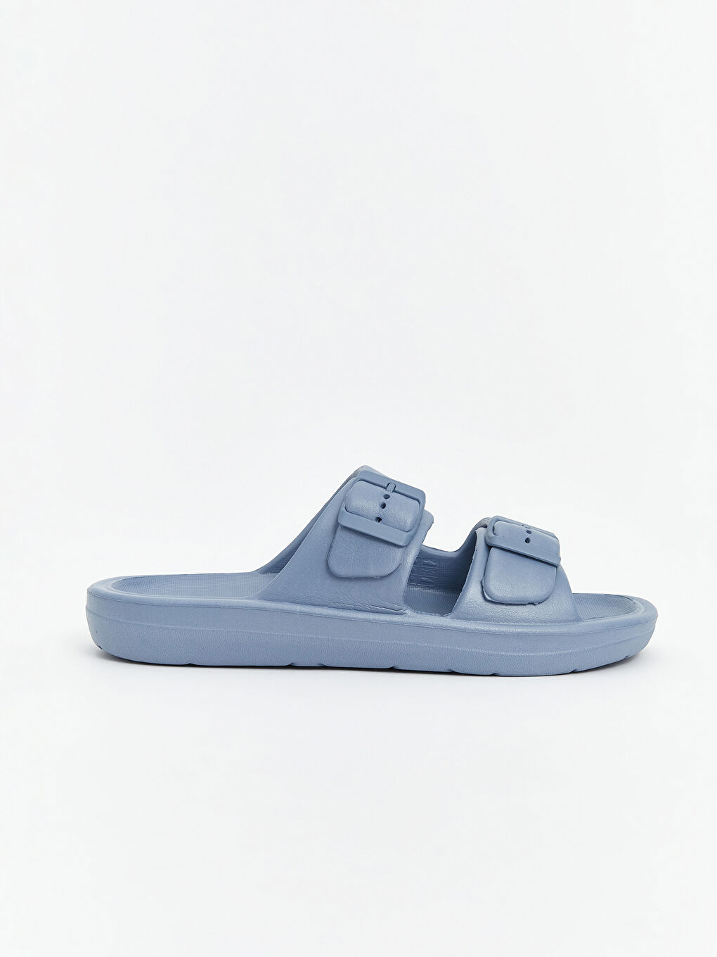 Buckle Detailed Double Strap Boys' Slipper -S5GU07Z4-DF3