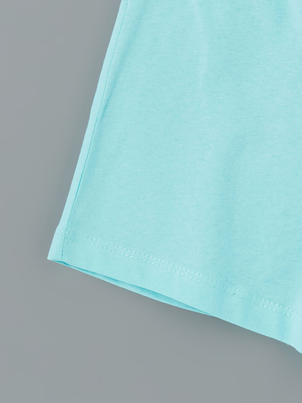 Turkuaz Kız Çocuk Şort-1