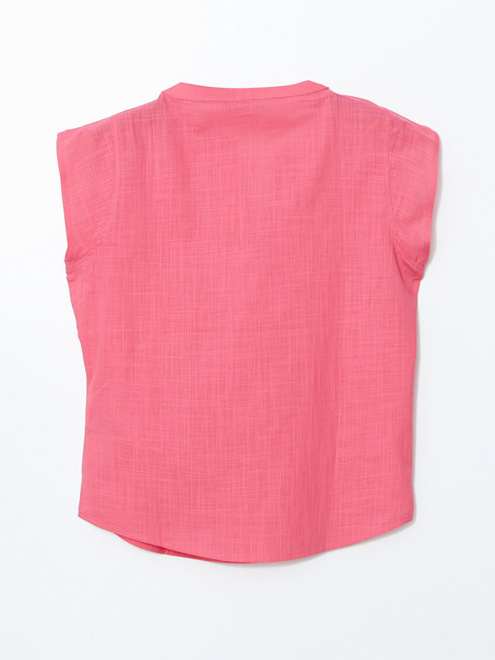 Notch Neck Poplin Women's Blouse -S5GU34Z8-GUD