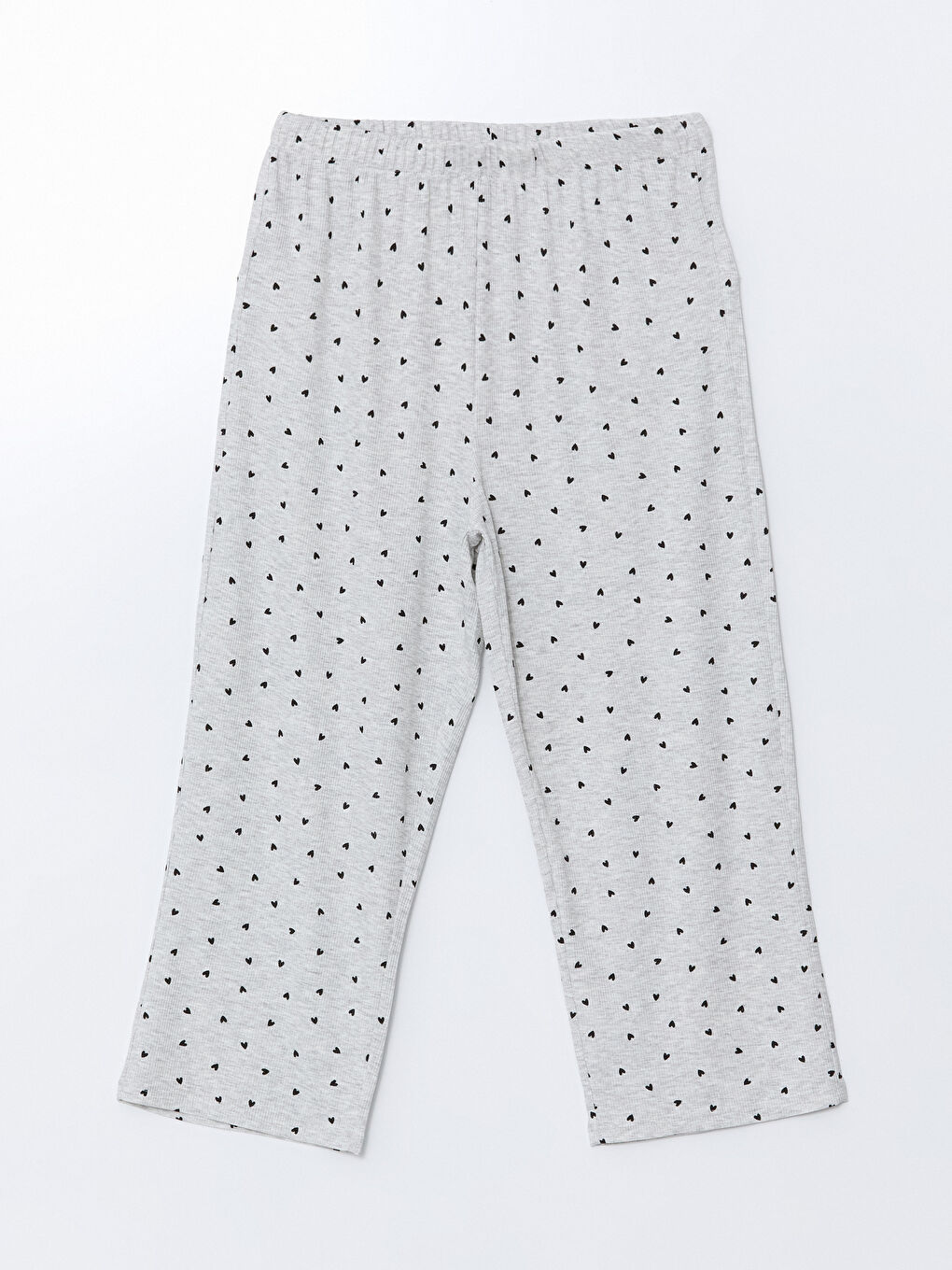 LCW DREAM Siyah Beli Lastikli Desenli Kadın Pijama Alt