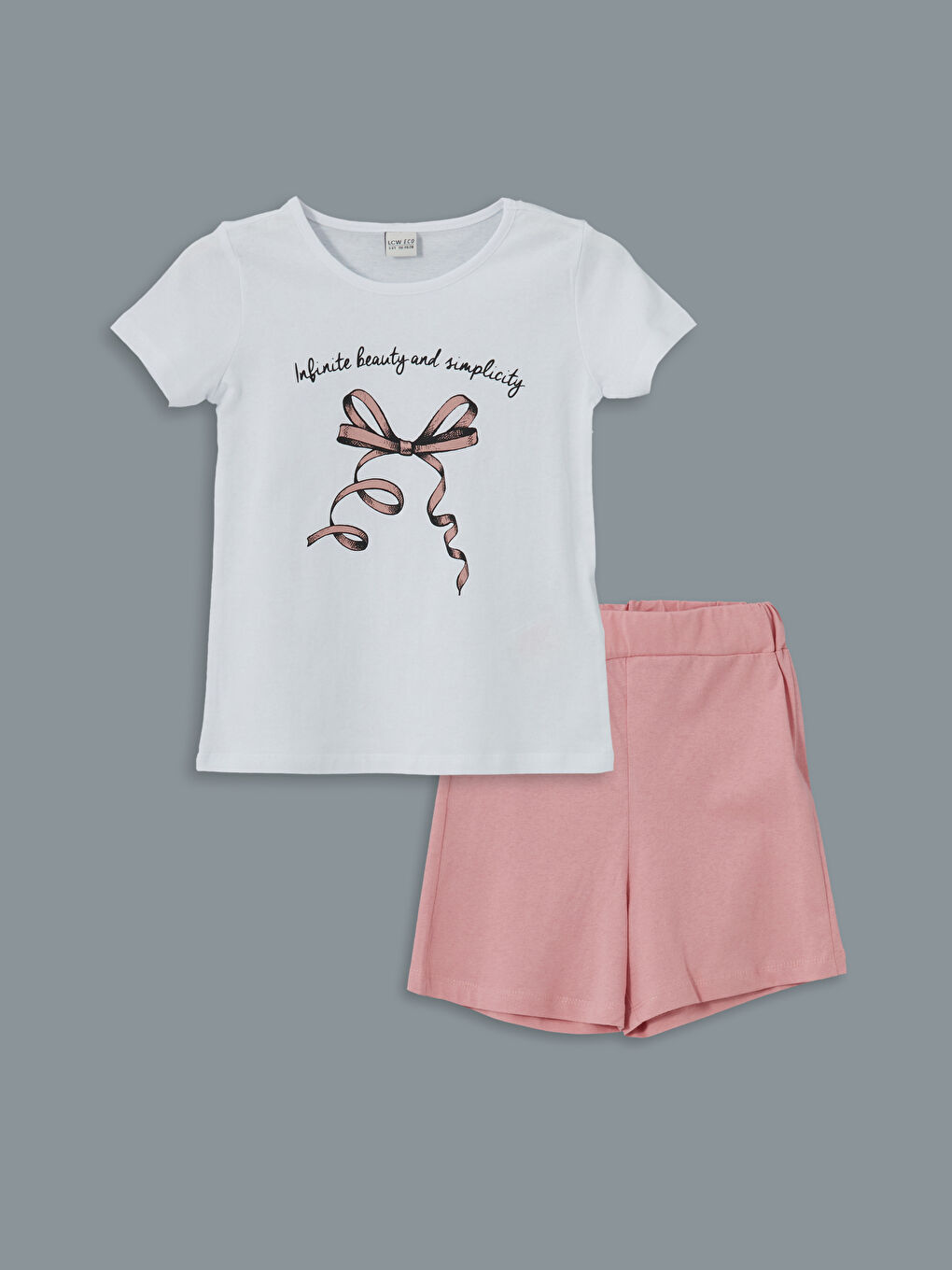 Crew Neck Girls T-Shirts and Shorts -S5GU62Z4-J5E