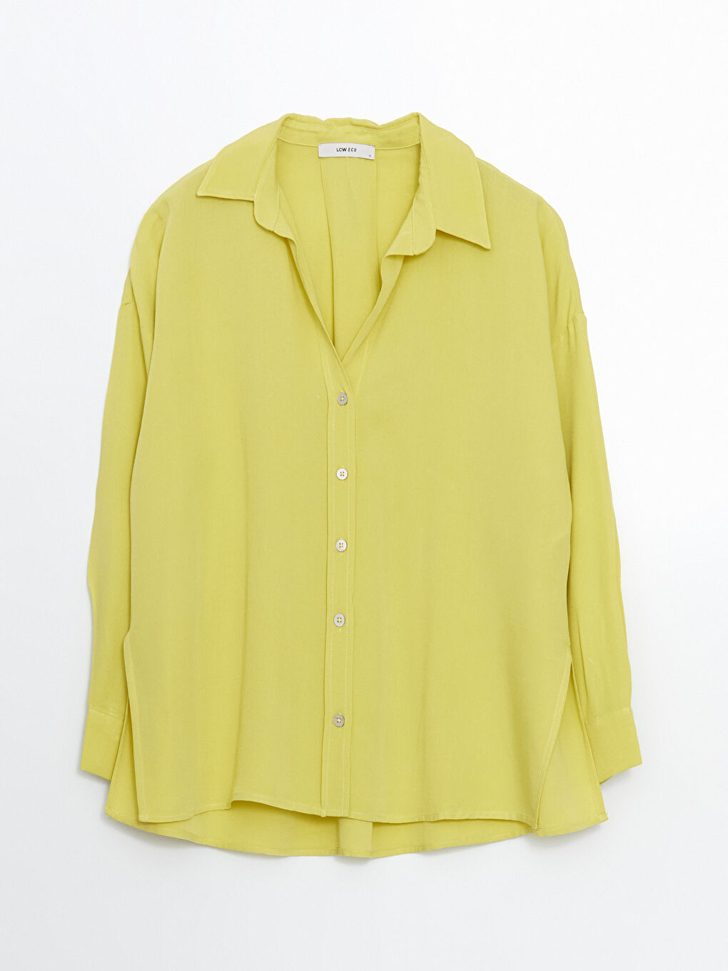Oversize Linen Blend Women's Shirt -S5GV25Z8-EW3