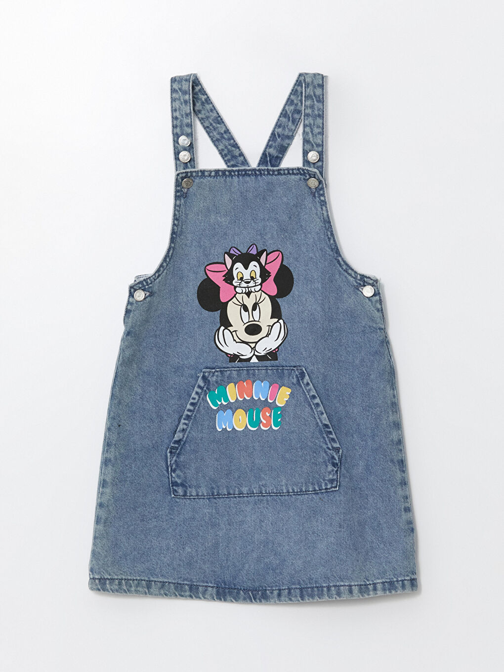 Square Collar Minnie Mouse Baby Girls' Denim Dress -S5GV33Z1-507