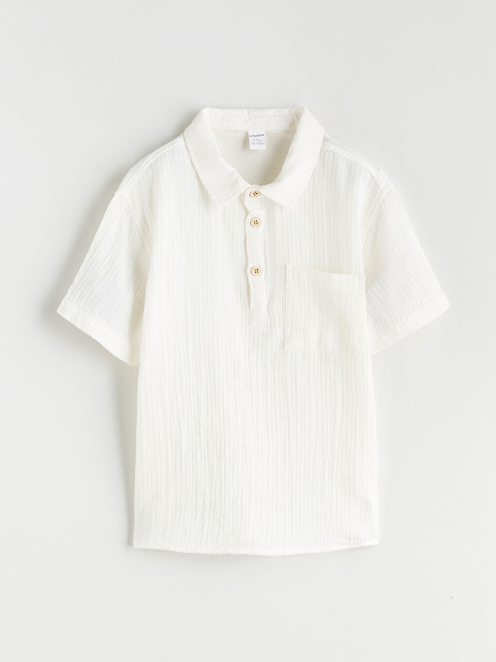 LCW Kids Short Sleeve Boys' Shirt with Pocket -S5GV50Z1-QVK