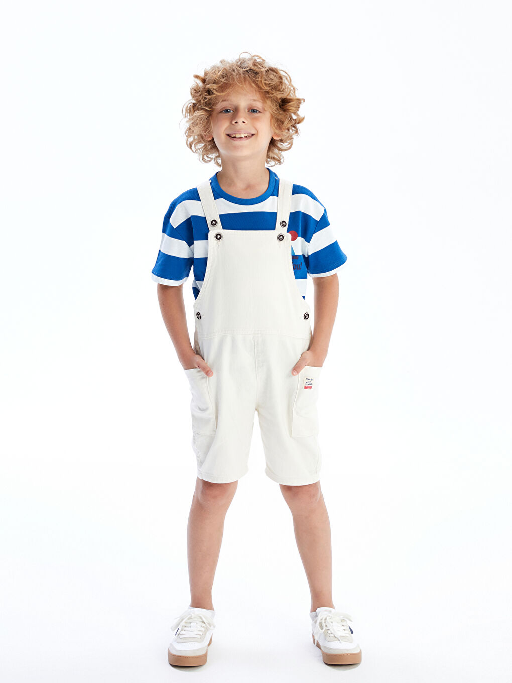 LCW Kids Square Neck Strap Boy's Overalls -S5GV52Z1-QVK