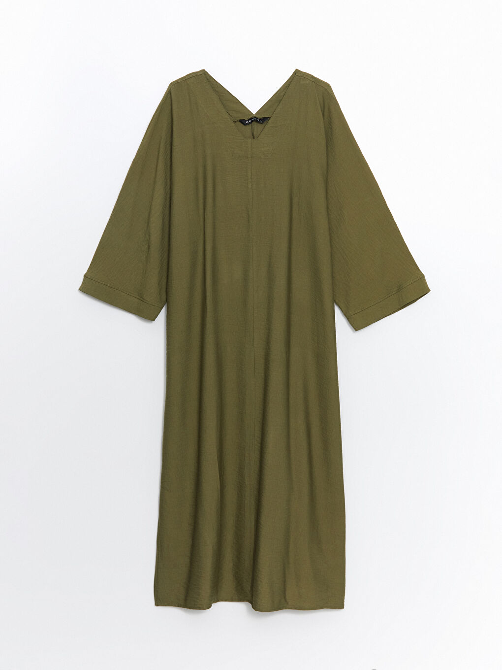 Robe Surdimensionnée à Encolure en V-4