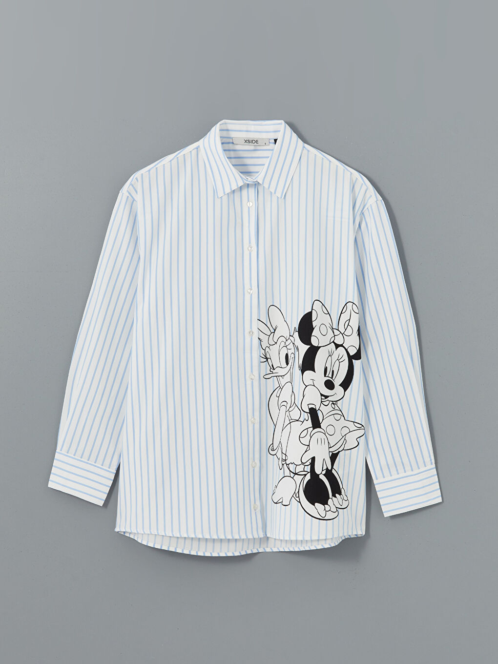 Minnie Mouse and Daisy Duck Printed Poplin Women's Shirt -S5GV78Z8-Q6K