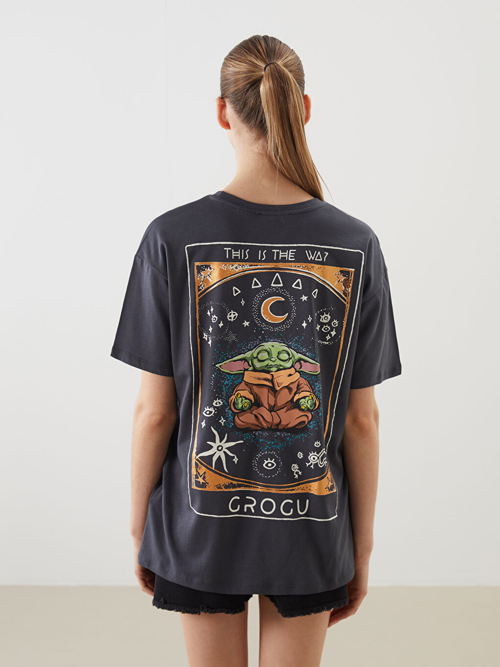 XSIDE Crew Neck Star Wars Printed Women's T-Shirt -S5GV81Z8-VDL