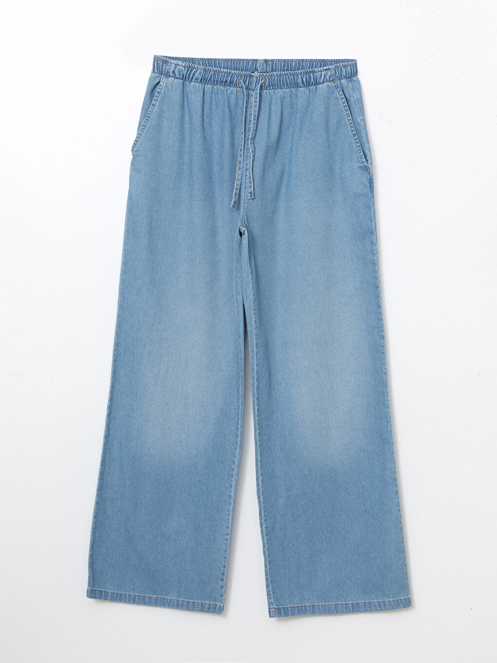 Wideleg Women's Jeans With Elastic Waist -S5GV83Z8-J0G