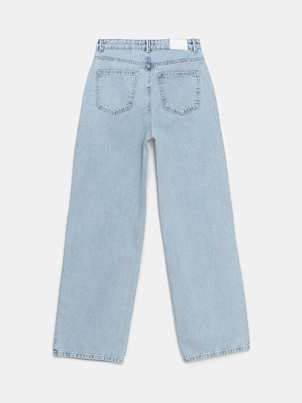 Mavi Yüksek Bel Straight Fit Kadın Jean Pantolon-5