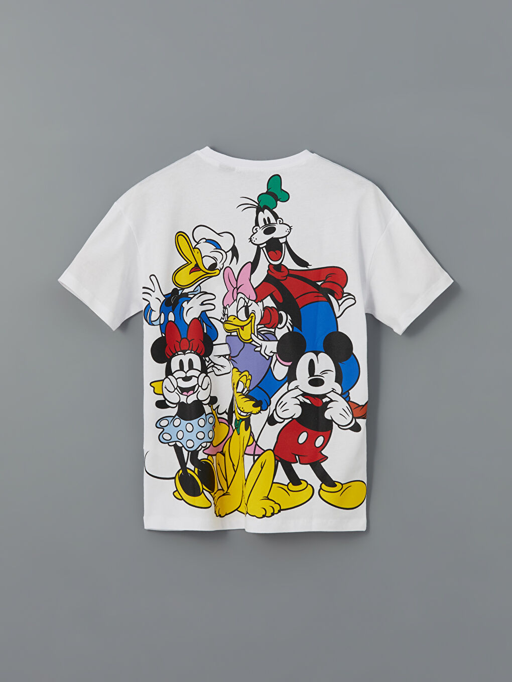 XSIDE Beyaz Mickey ve Arkadaşları Baskılı Kadın Tişört - 5