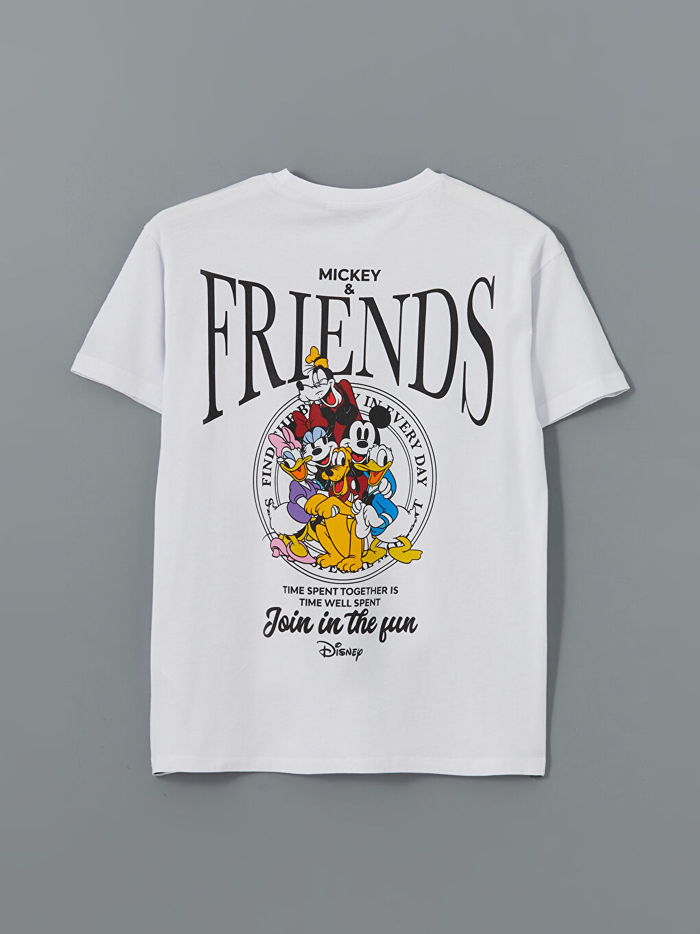 XSIDE Crew Neck Mickey and Friends Printed Women's T-Shirt -S5GV98Z8-Q6K