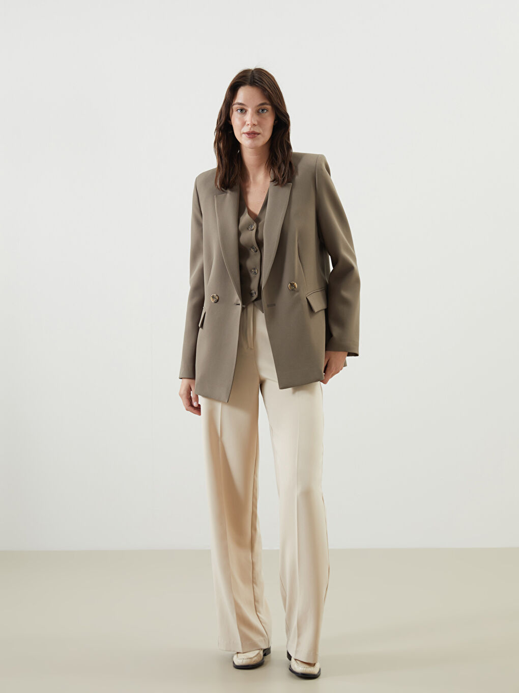 LCW Vision Haki Kadın Blazer Ceket - 2