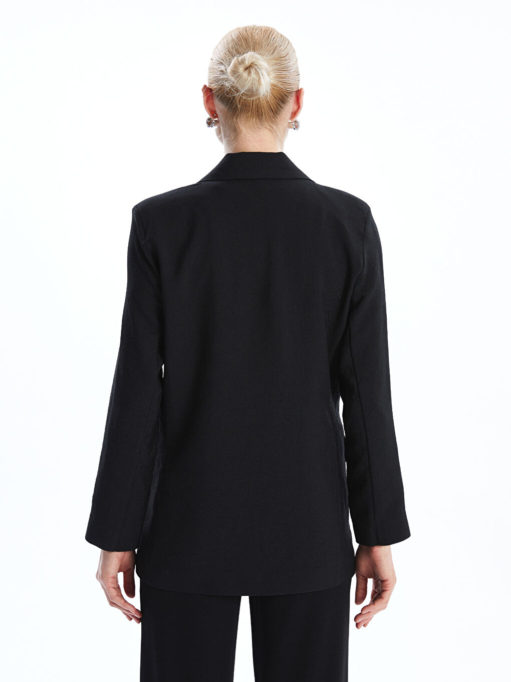 Siyah Kadın Blazer Ceket-3