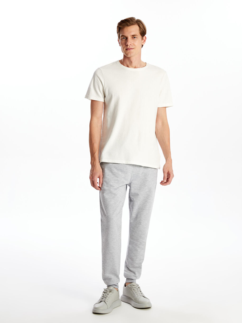 Gri Standart Kalıp Erkek Jogger Eşofman Altı