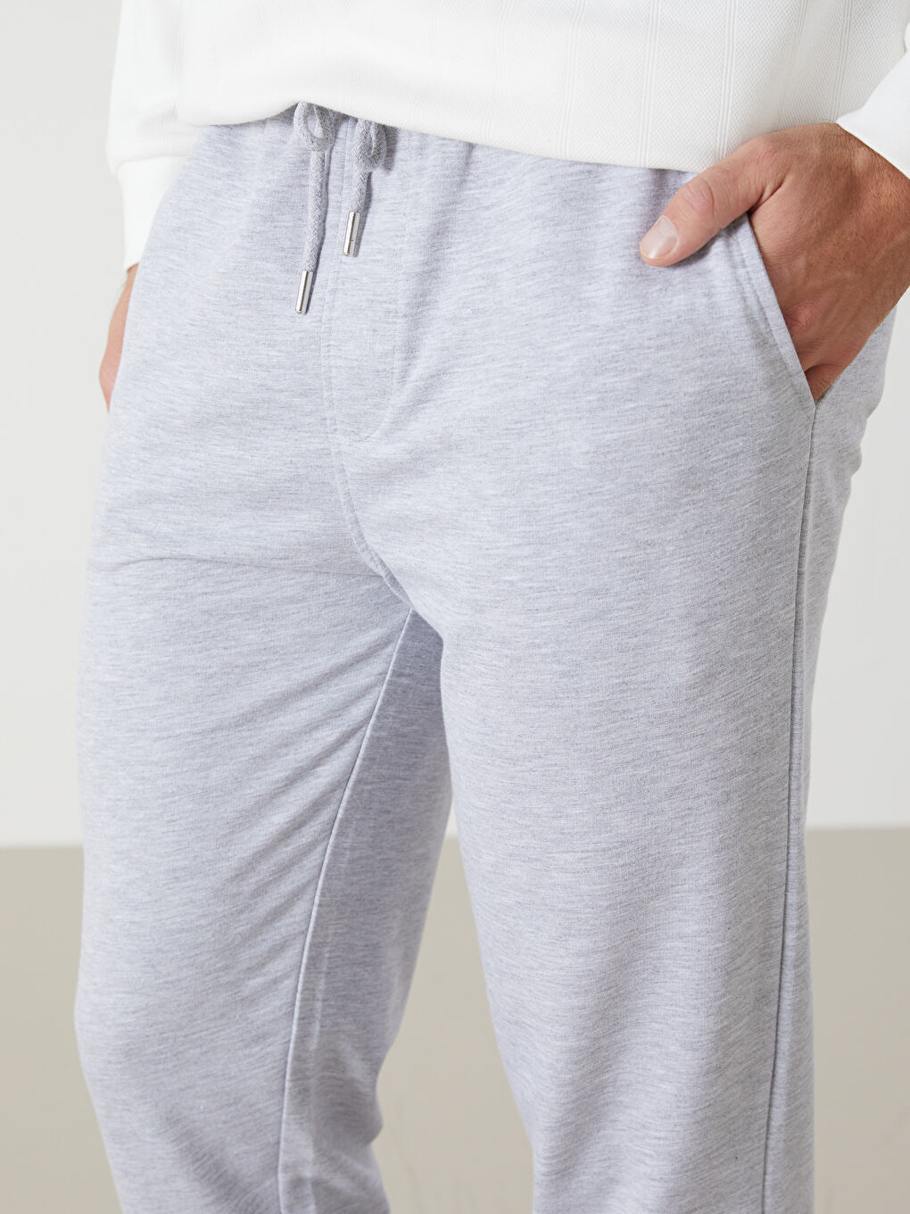 Gri Standart Kalıp Erkek Jogger Eşofman Altı-2