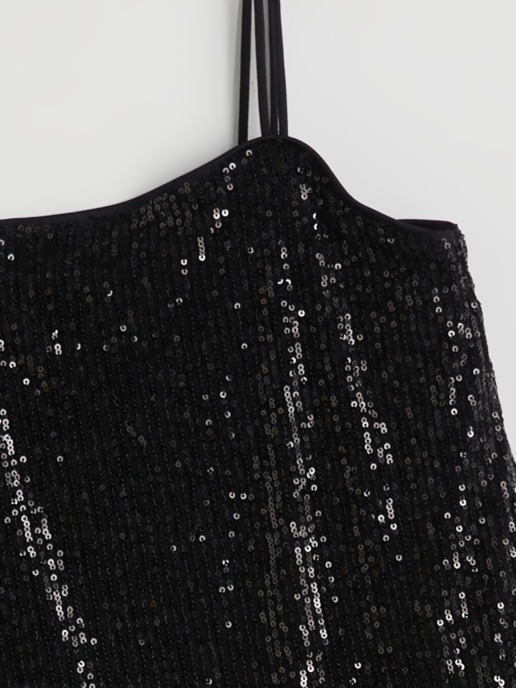 Siyah Payetli Kız Çocuk Abiye Elbise-4