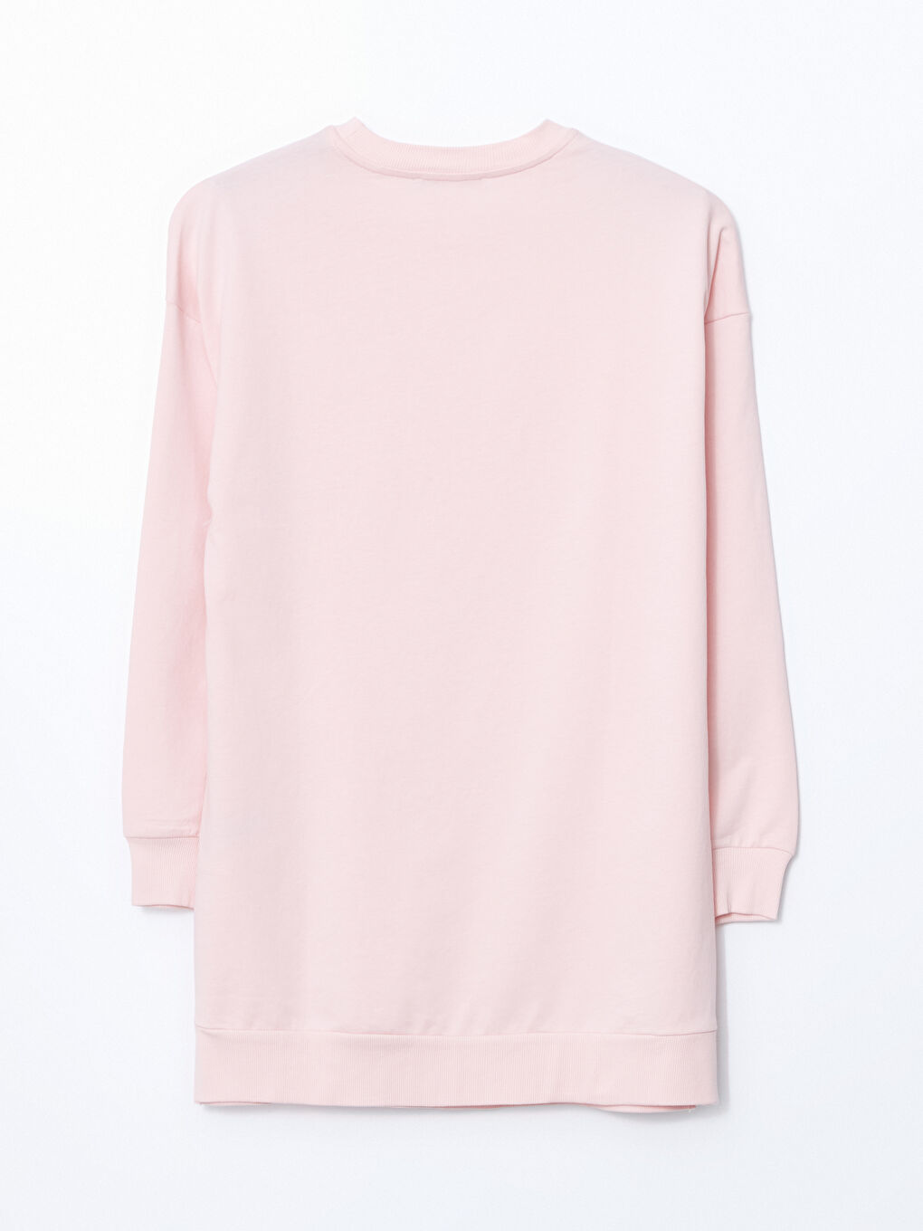 LCW Modest Pembe Nakışlı Oversize Kadın Sweatshirt Tunik - 5