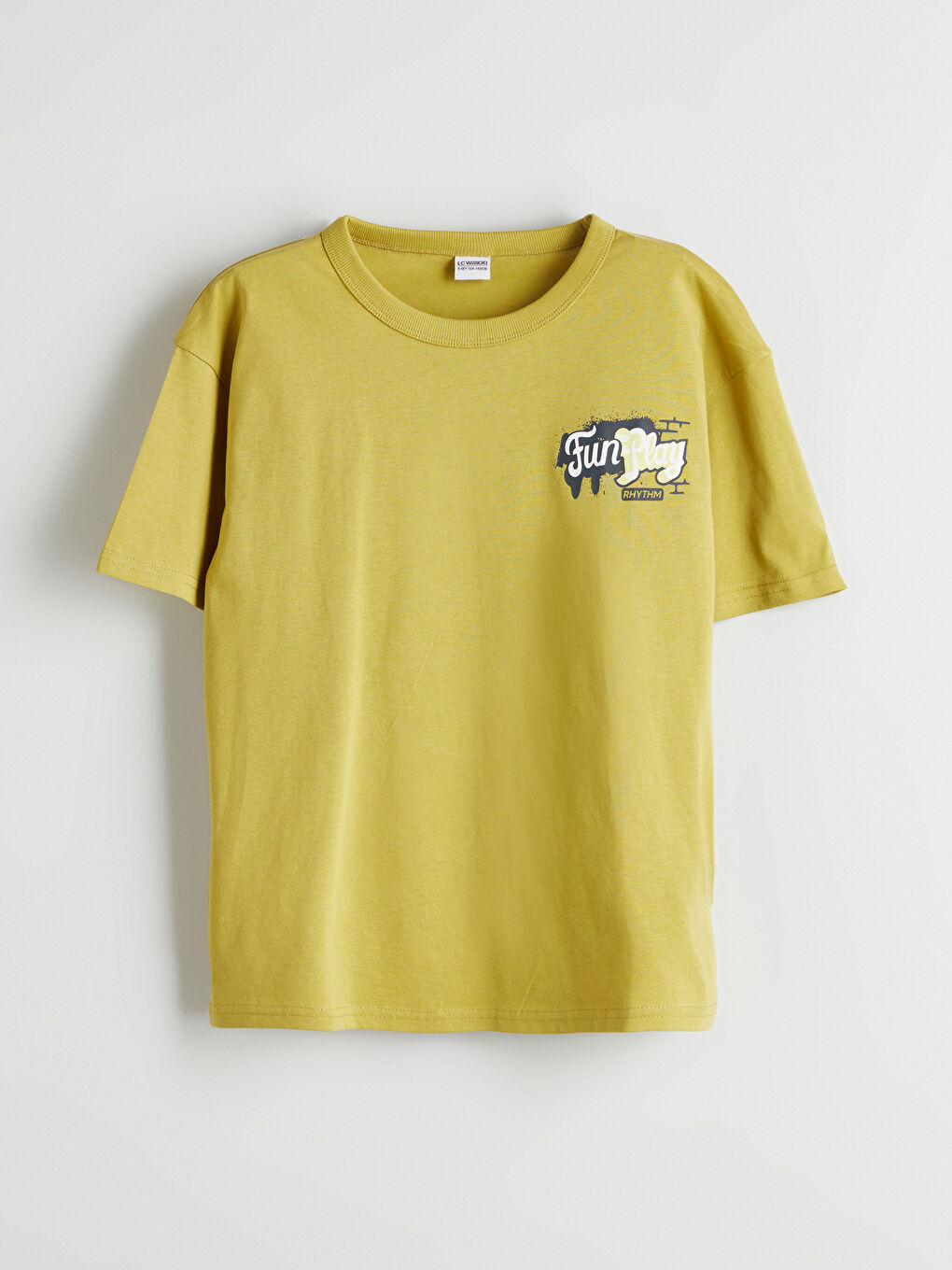 Relaxed Fit Crew Neck Short Sleeve Boys' T-Shirt -S5H024Z4-GCQ