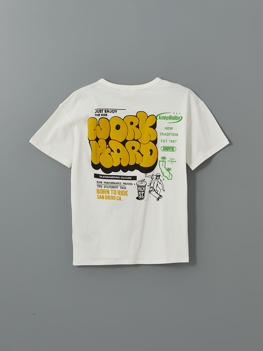 Crew Neck Boys' T-Shirt -S5H037Z4-R9J