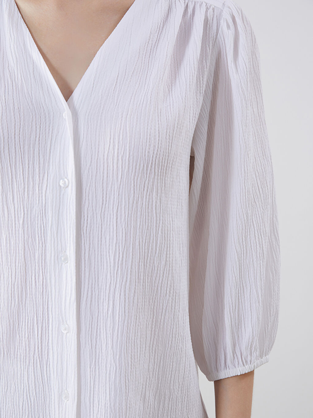 LCWAIKIKI Classic Woman WHITE Blouse -S5H084Z8-Q6K