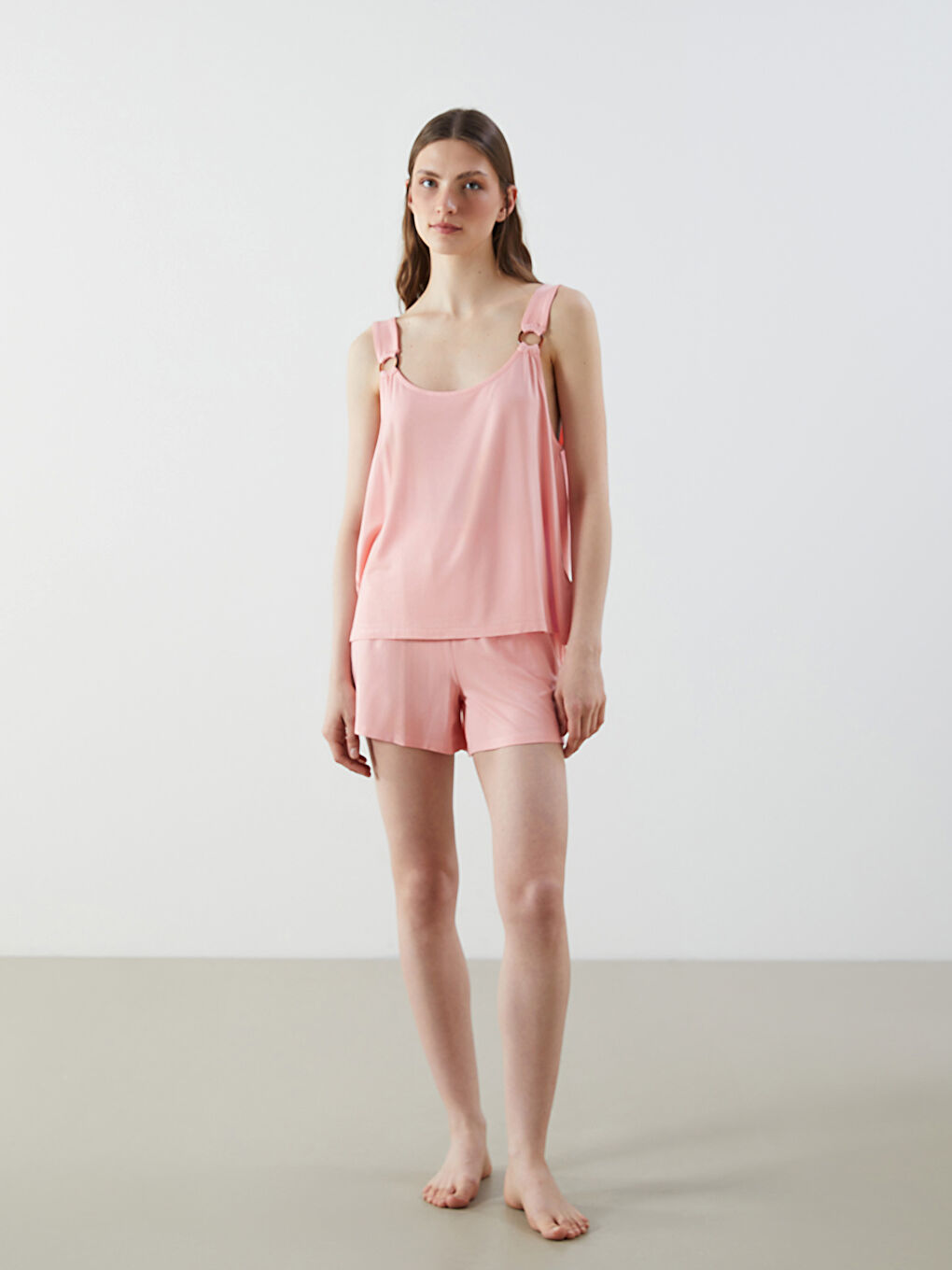 Woman CORAL Shortie Pyjama Set -S5H119Z8-FNW