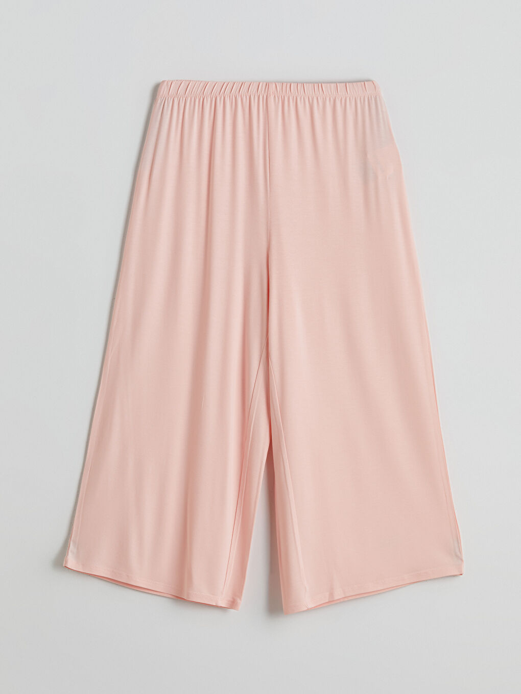 Pembe Petite Beli Lastikli Kadın Kapri Pijama Altı-1