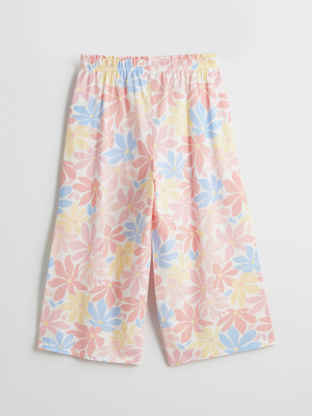 Elasticated Waist Floral Women's Capri Pyjama Bottoms -S5H123Z8-LR8