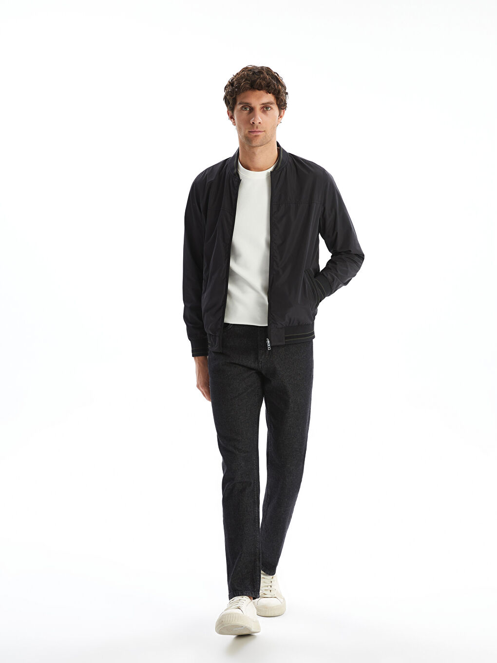 Reversible Zip-Up Men's Bomber Jacket -S5H135Z8-CVL