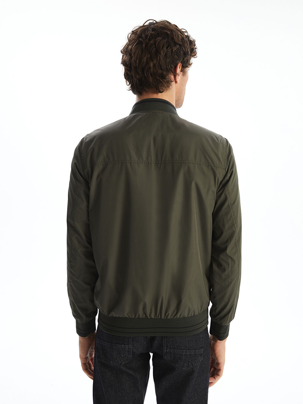 Reversible Zip-Up Men's Bomber Jacket -S5H135Z8-CVL