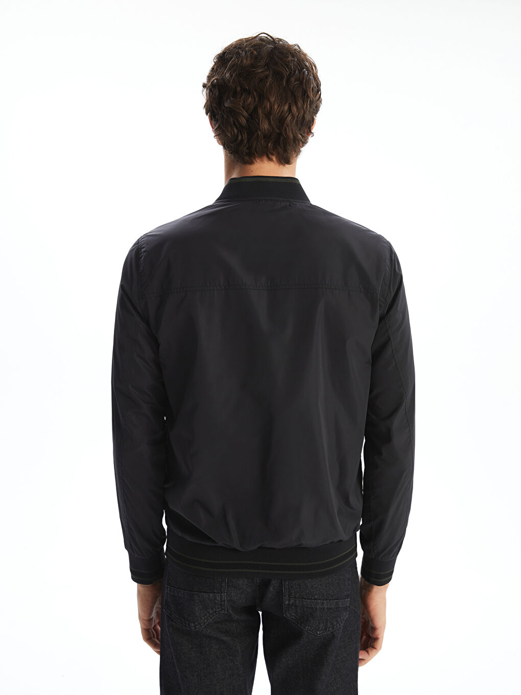 Reversible Zip-Up Men's Bomber Jacket -S5H135Z8-CVL