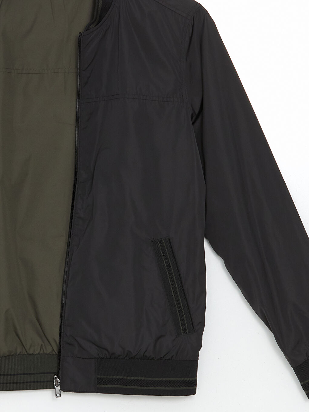 Reversible Zip-Up Men's Bomber Jacket -S5H135Z8-CVL