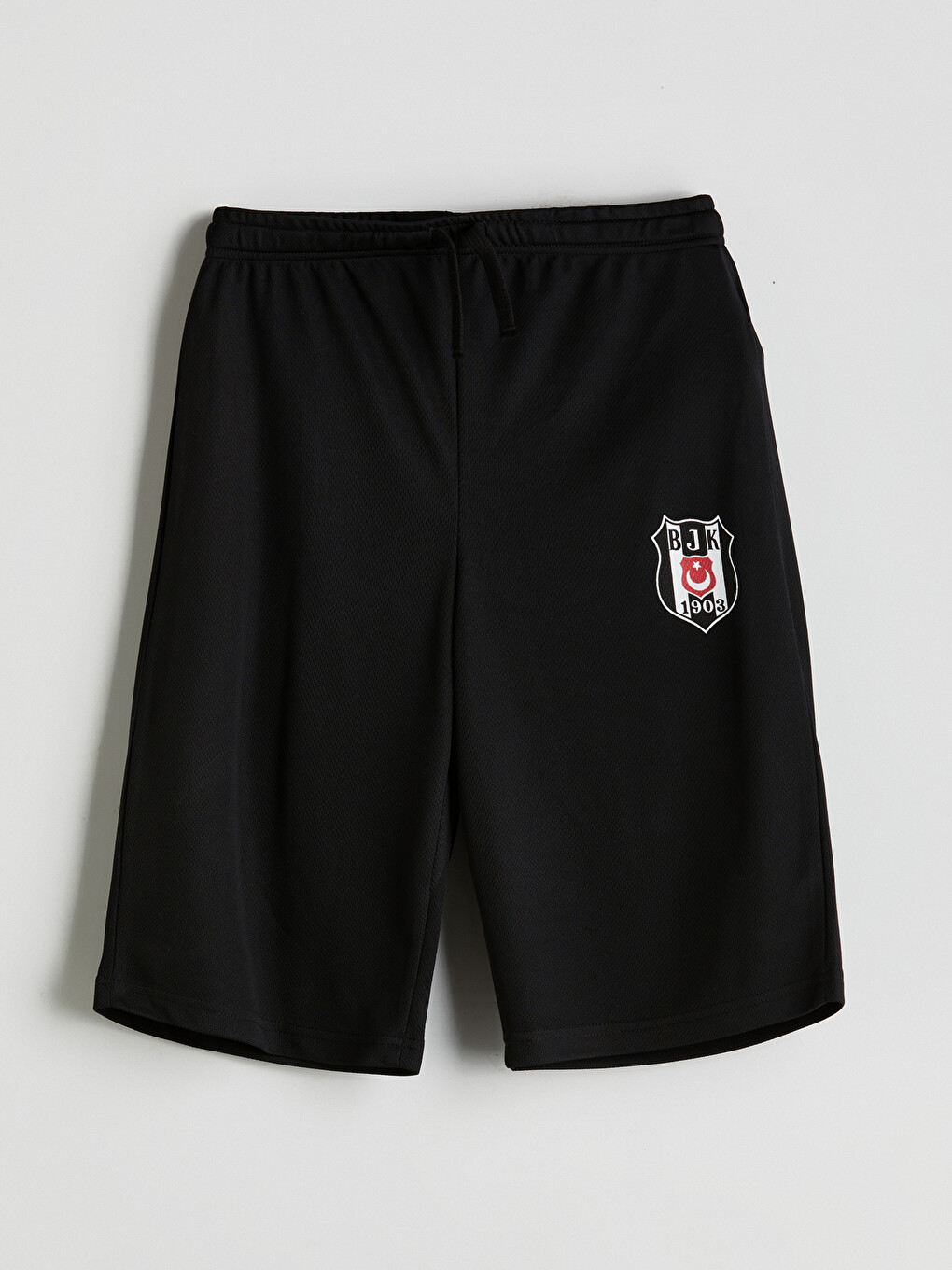 Siyah Erkek Çocuk Beşiktaş Baskılı Şort