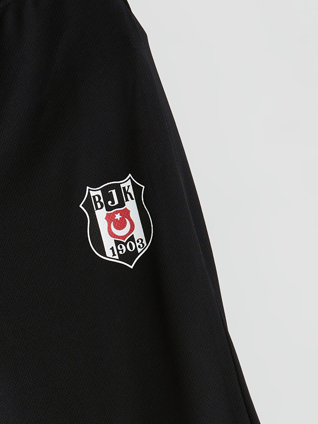 Siyah Bisiklet Yaka Beşiktaş Baskılı Erkek Çocuk Atlet ve Şort-5