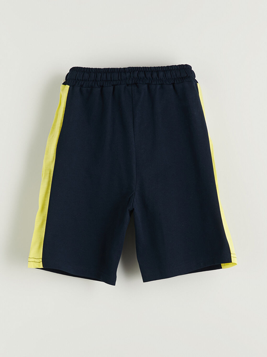 Lacivert Beli Lastikli Fenerbahçe Baskılı Erkek Çocuk Şort-2