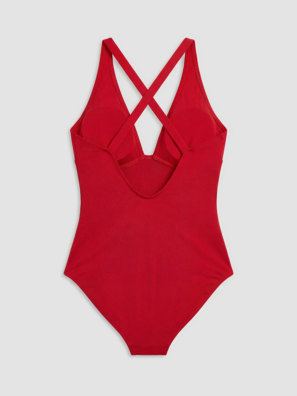 Однотонный Купальник с Съемной Подкладкой для Женщин-2