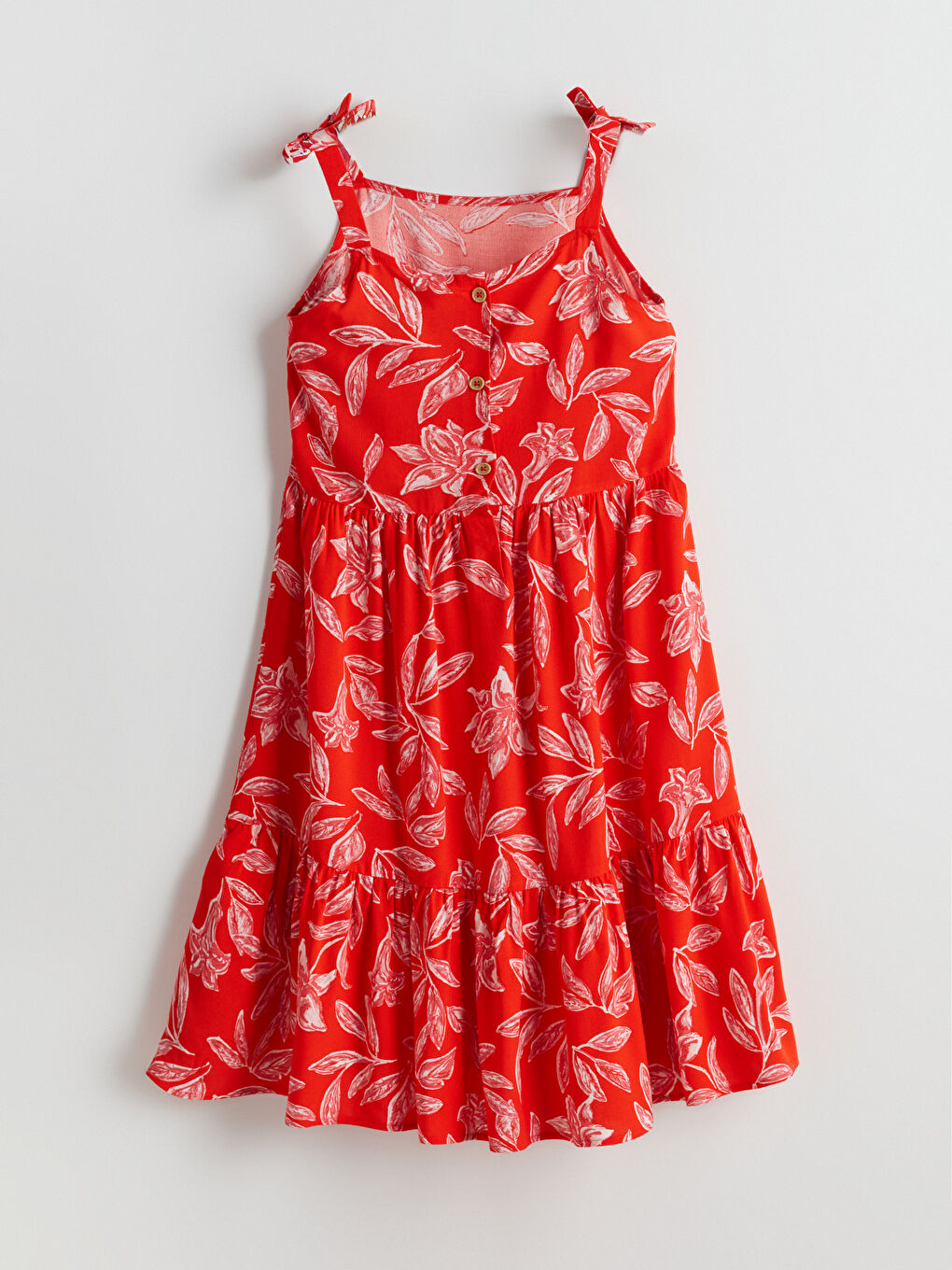 LC Waikiki Printed Layered Girls' Dress -S5H299Z4-LSN