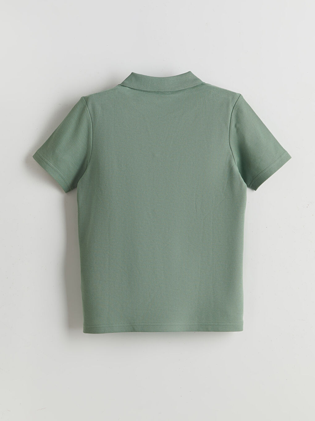 Yeşil Polo Yaka Erkek Çocuk Tişört-1