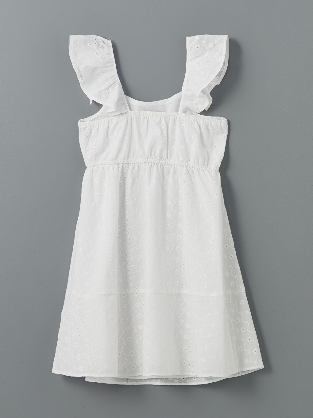 LCW Kids Square Collar Floral Girl's Dress -S5H320Z4-Q6K