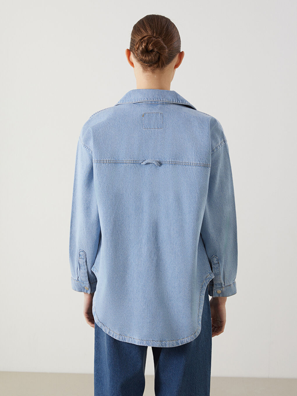 Women's Jean Shirt Jacket -S5H333Z8-507