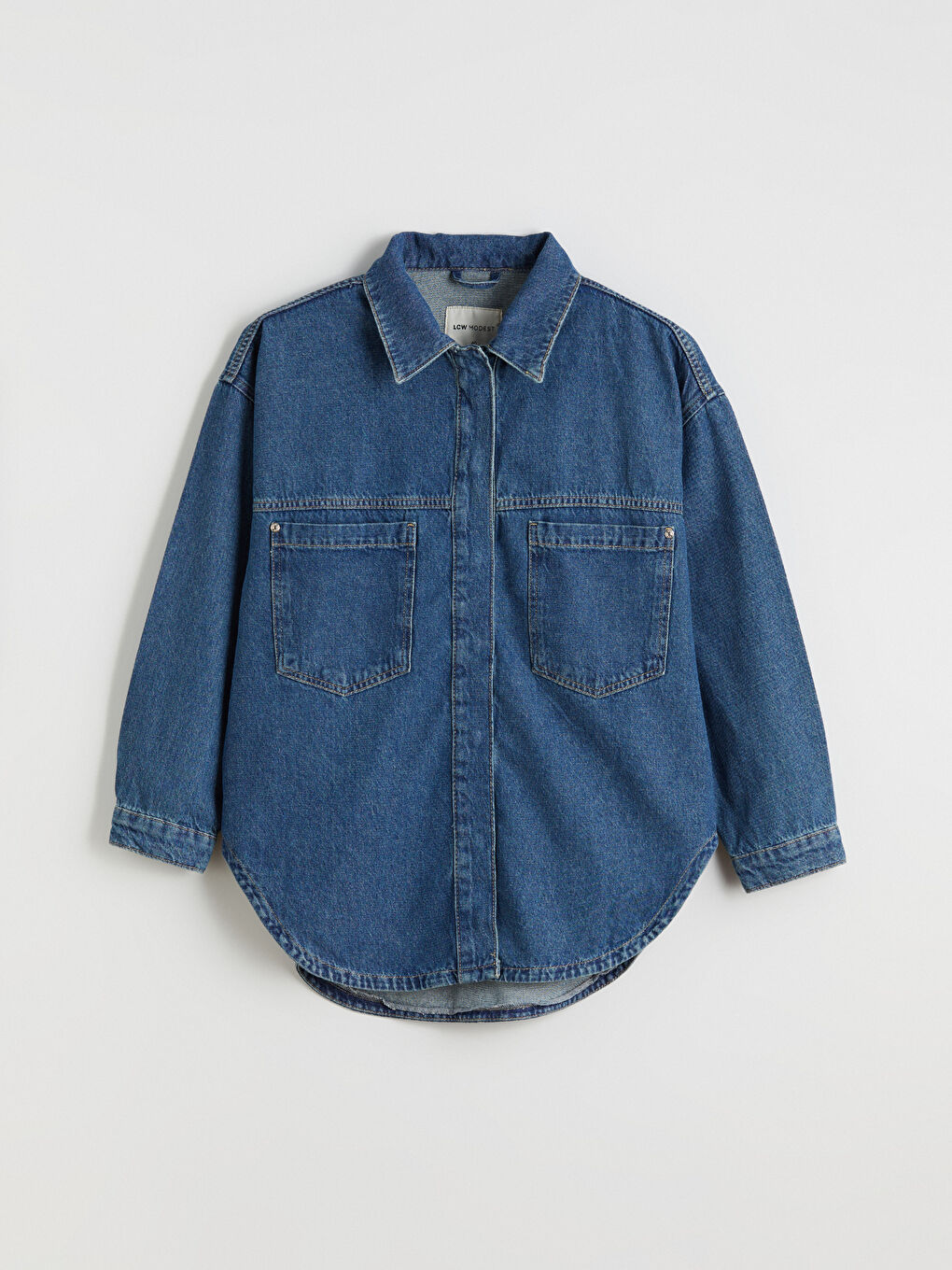 Джинсова сорочка-куртка для жінок-6