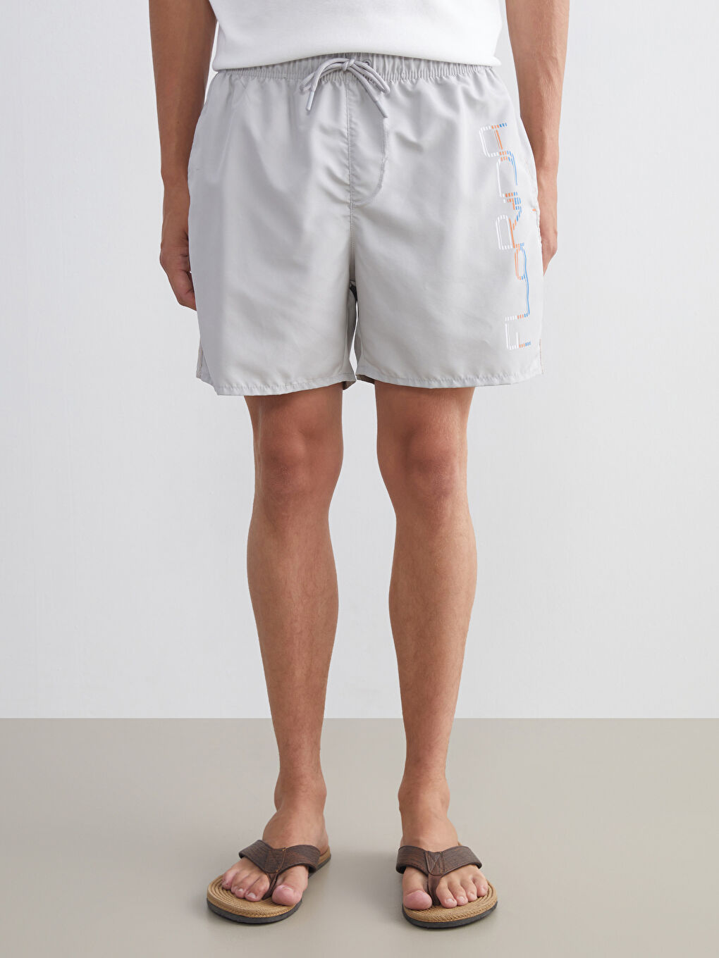 LCW SWIMWEAR Short Printed Men's Swimming Shorts -S5H351Z8-FKD