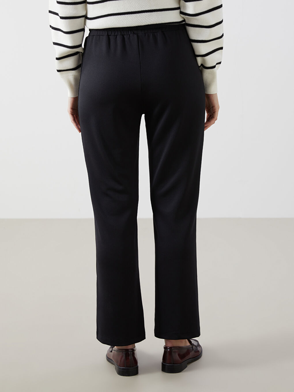 LCW ECO Siyah Beli Lastikli Kadın Pantolon - 3